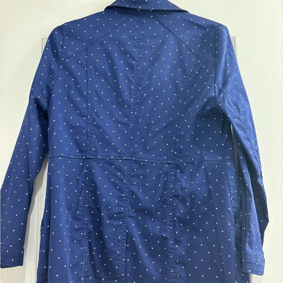 Chico’s Women’s Polka Dot Jacket in Navy Size 1 Never Worn - Picture 3 of 3